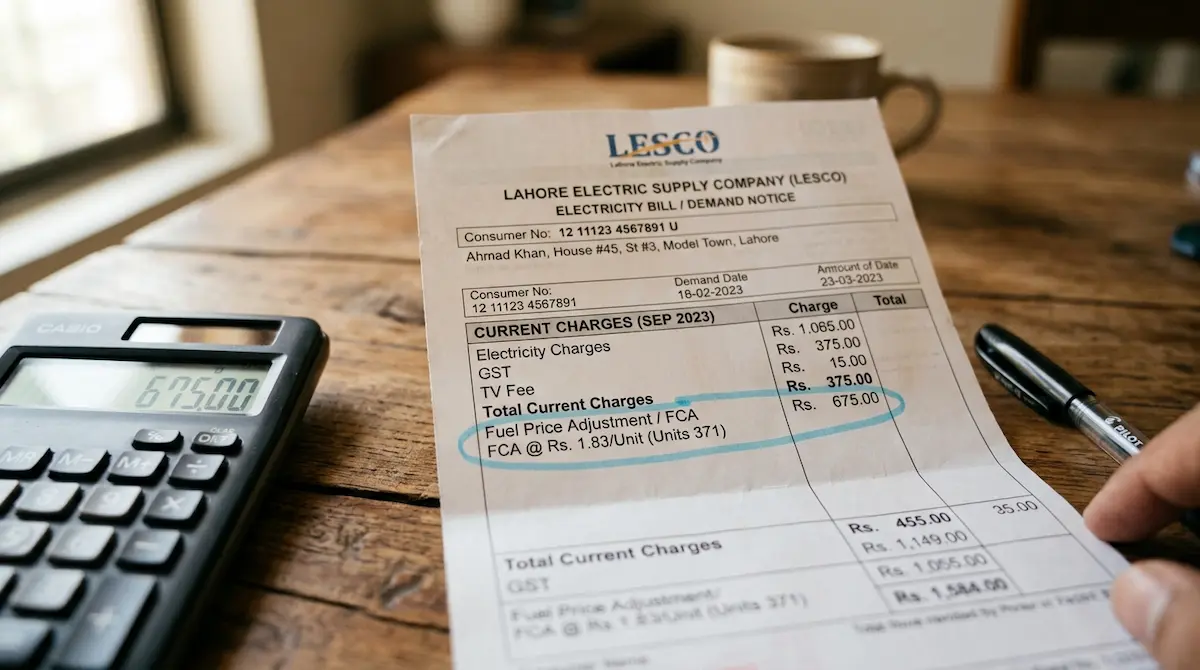LESCO FCA in August Bill Rs0.75 Per Unit Explained